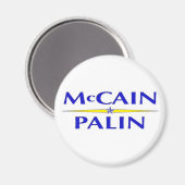 McCain Palin 2008 - Verkiezingsmagneet Magneet (Voorkant / Achterkant)