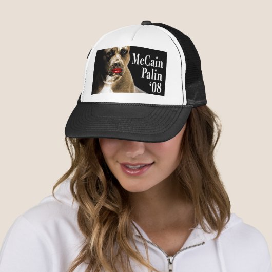 McCain Palin Baseball Hat Trucker Pet (In situ)