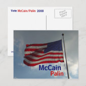 McCain/Palin-Briefkaart Briefkaart (Voorkant / Achterkant)