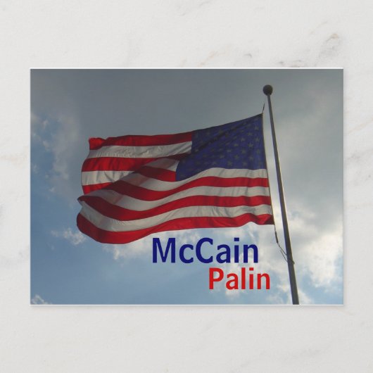 McCain/Palin-Briefkaart Briefkaart (Voorkant)