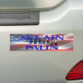 McCain Palin Bumer Sticker (Op auto)