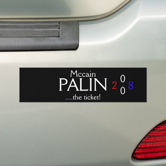 Mccain Palin Bumpersticker (Op auto)