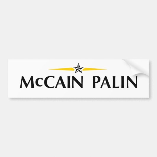 MCCAIN PALIN Bumpersticker (Voorkant)
