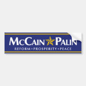 McCain-Palin-Bumpersticker Bumpersticker (Voorkant)