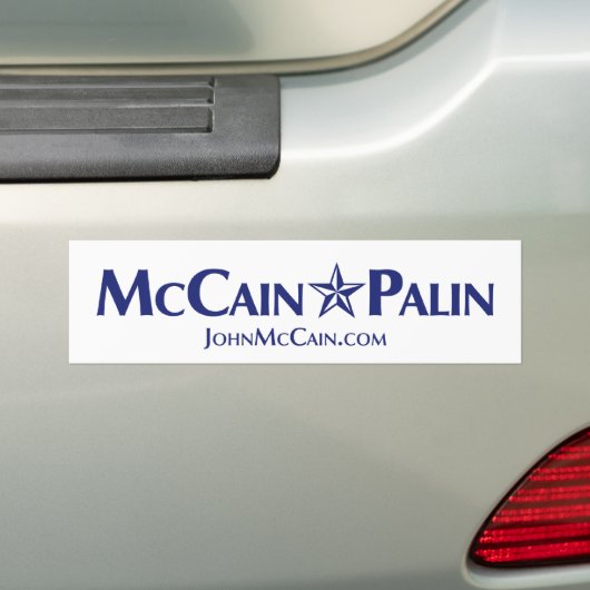 McCain-Palin-Bumpersticker Bumpersticker (Op auto)
