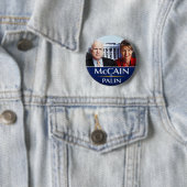 McCAIN-Palin-Button Ronde Button 5,7 Cm (In situ)