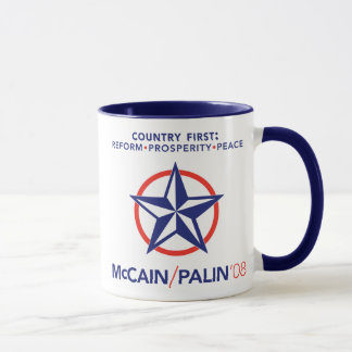 McCain/Palin Country First Star Mok
