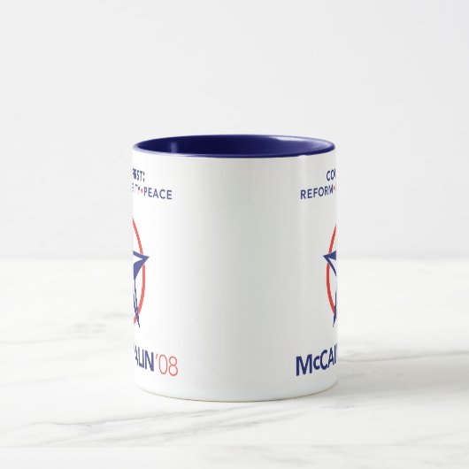 McCain/Palin Country First Star Mok (Midden)