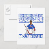 McCain Palin geweigerd Briefkaart (Voorkant / Achterkant)