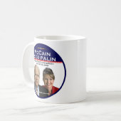 McCain Palin Herdenking van de Staat Universiteit Koffiemok (Voorkant links)