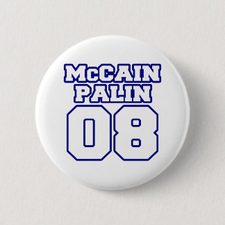 McCain Palin Jersey Ronde Button 5,7 Cm