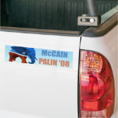 McCain Palin Republican Logo Car Bumpersticker (Op Truck)