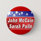 McCain / Palin Ronde Button 5,7 Cm (Voorkant)