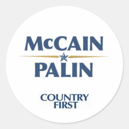 McCain/Palin Sticker (Voorkant)