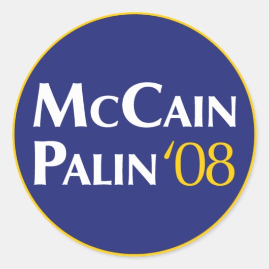 McCain-Palin Sticker (Voorkant)