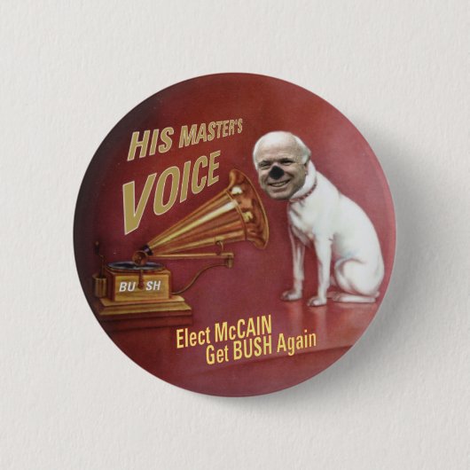 McCain Pet Dog Button (Voorkant)