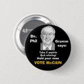 McCain/ Phil Gramm Button (Voorkant /achterkant)