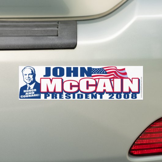 McCain President 2008 Bumpersticker (Op auto)