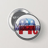 McCain Republikeins ontwerp Ronde Button 5,7 Cm (Voorkant /achterkant)