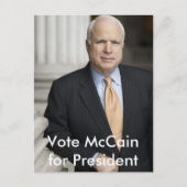 McCain voor briefkaart van President (Voorkant)