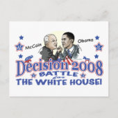 McCain vs Obama 2008 Briefkaart (Voorkant)