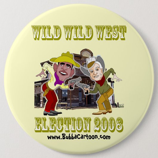 McCain vs Obama Button - Gepersonaliseerd (Voorkant)