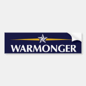 McCain Warmonger Bumpersticker (Voorkant)