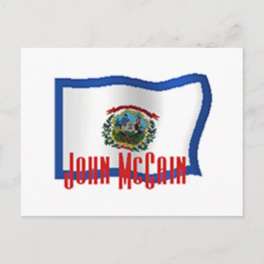 McCain West Virginia Briefkaart (Voorkant)