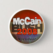 McCainBush Ronde Button 5,7 Cm (Voorkant)