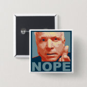 mccaïne nope vierkante button 5,1 cm (Voorkant /achterkant)