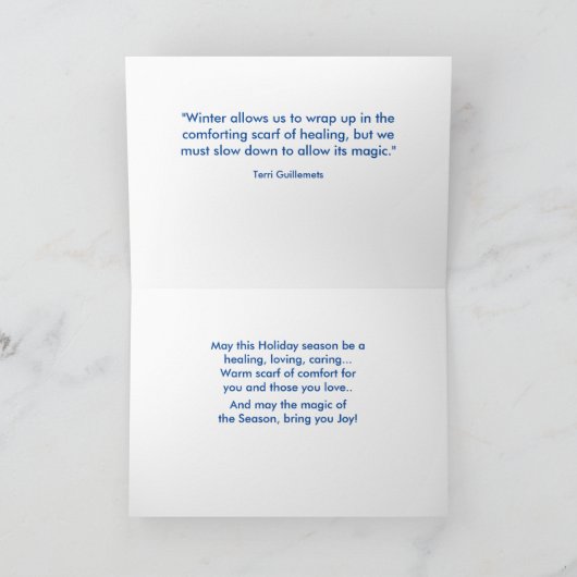 McCall, de scène van de Winter van Feestdagen Kaart (Binnen)