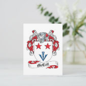 McCall Family Crest Briefkaart (Staand voorkant)