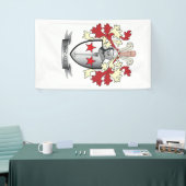 McCall Family Crest Coat of Arms Spandoek (Beurs)