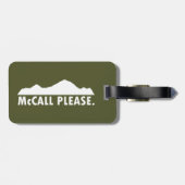 McCall Idaho Alsjeblieft Bagagelabel (Achterkant horizontaal)