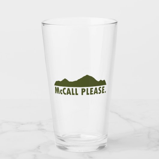 McCall Idaho Alsjeblieft Glas (Voorkant)