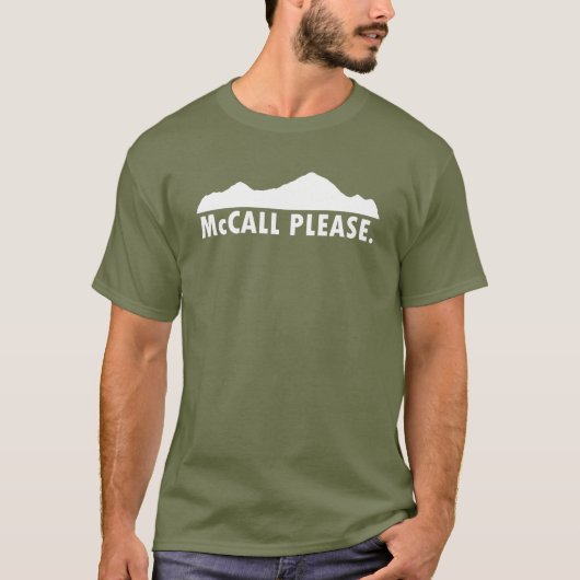 McCall Idaho Alsjeblieft T-shirt (Voorkant)