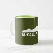 McCall Idaho Alsjeblieft Tweekleurige Koffiemok (Voorkant links)