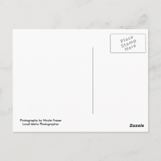 McCall, Idaho Briefkaart (Achterkant)