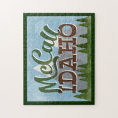 McCall Idaho Fun Retro Snowy Mountains Legpuzzel (Verticaal)