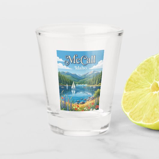 McCall Idaho Shot Glas (Voorkant)