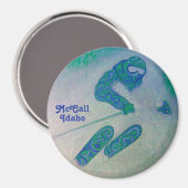 McCall Idaho skiër magneet (Voorkant / Achterkant)