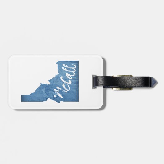 McCall Idaho Wood Grain Bagagelabel (Achterkant horizontaal)