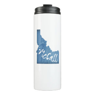 McCall Idaho Wood Grain Thermosbeker