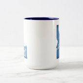 McCall Idaho Wood Grain Tweekleurige Koffiemok (Center)