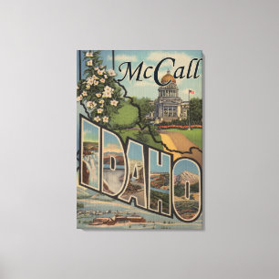 McCall, IdahoLarge Letter ScenesMcCall, ID Canvas Afdruk
