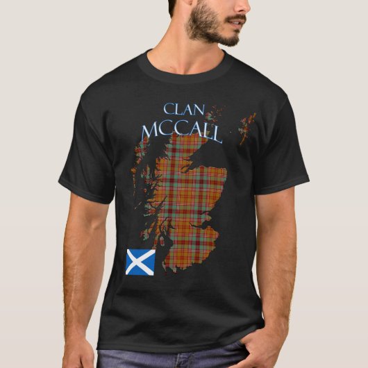 McCall Scottish Clan Tartan Scotland T-shirt (Voorkant)