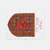 McCall Tartan Scottish Plaid Lion Rampant Fleece Deken (Voorkant (Horizontaal))