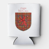McCall Tartan Scottish Pset Lion Rampant Blikjeskoeler (Voorkant)