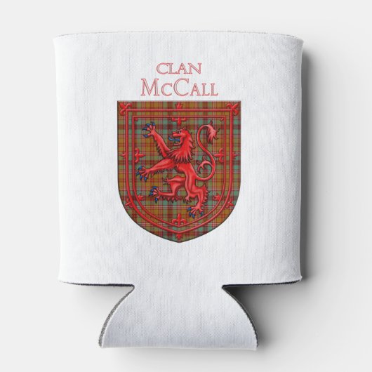 McCall Tartan Scottish Pset Lion Rampant Blikjeskoeler (Achterkant)