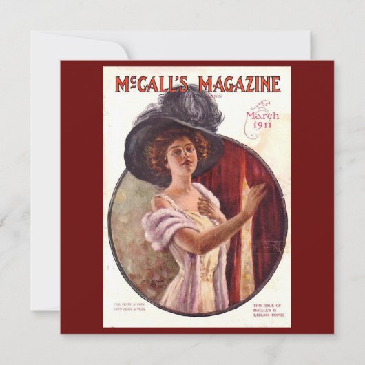  McCalls Magazine Maart 1911 Kaart (Voorkant)
